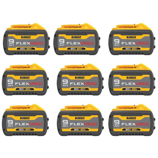 20V/60V MAX FLEXVOLT Lithium-Ion 9.0Ah Battery (9 -Pack)
