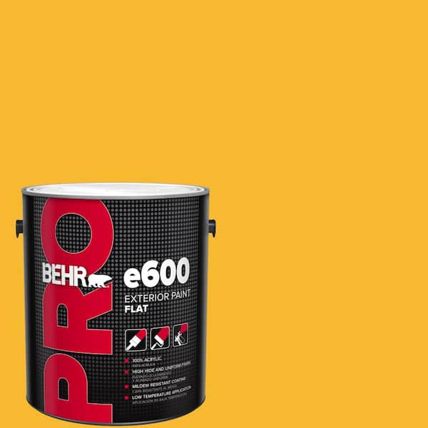 BEHR PRO 1 gal. #HDC-MD-02A Yellow Groove Flat Exterior Paint