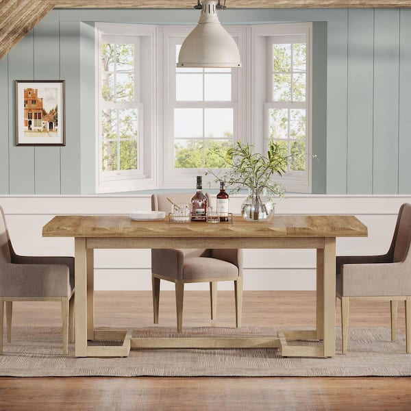 BYBLIGHT Roesler Light Brown Wood Trestle 62.25 in. W Long BYBLIGHT Roesler Light Brown Wood Trestle 62.25 in. W Long