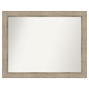 Trellis Silver 48 in. x 38 in. Custom Non-Beveled Wood Framed Bathroom Vanity Wall Mirror