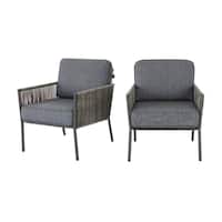 2-Pk Hampton Bay Tolston Wicker Outdoor Patio Lounge Chairs Deals