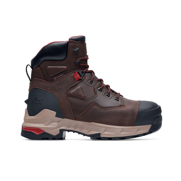 Unisex Redrock Chill Water Proof 6 in. Work Boots - Composite Toe- Brown Size 10(M)