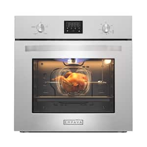 24 in. Single Gas Wall Oven with Convection in Stainless Steel - Soft Controls