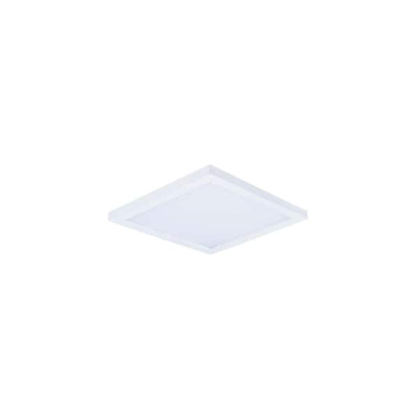 Wafer 4.5 in. White Integrated LED Flushmount Light