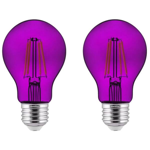 Feit Electric A19 Purple Medium Base (E-26) LED Light Bulb in the