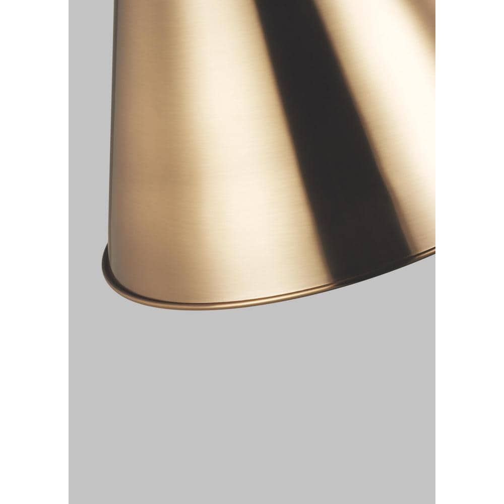 Satin Brass Steel Contemporary Pendant Light