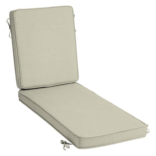 ARDEN SELECTIONS ProFoam 21 in. x 72 in. Outdoor Chaise Lounge Tan Leala Cushion