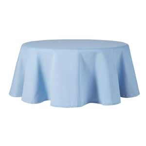 Margarita 70 in. W x 70 in. L Lapis Blue Textured Cotton Tablecloth