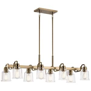 KICHLER Moderne 26.5 in. Integrated LED Satin Nickel Contemporary ...