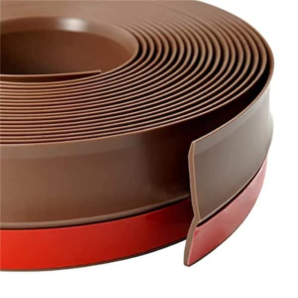 32.8 ft.Garage Door Top and Side Seal Strip Brown