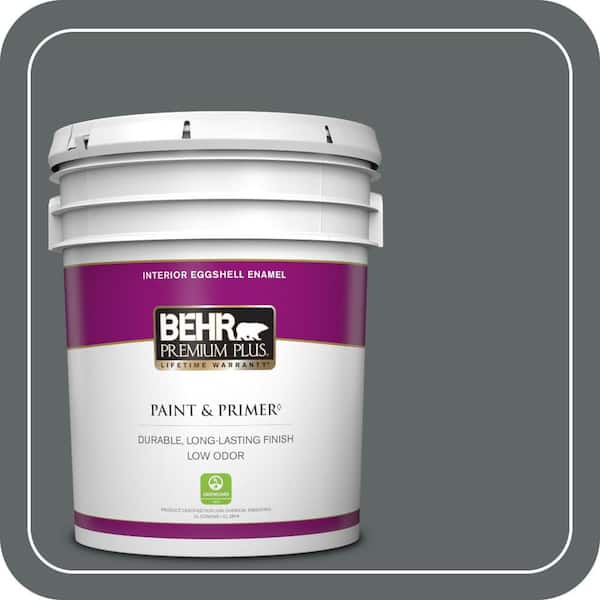 BEHR PREMIUM PLUS 5 gal. #N450-6 Binary Star Eggshell Enamel Low Odor Interior Paint & Primer