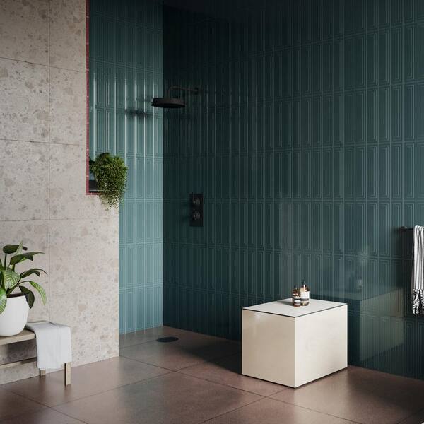 Ivy Hill Tile Colorwave Framed Emerald Green 4.43 in. x