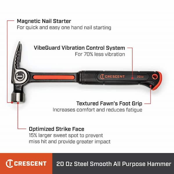 20 oz. Steel General Purpose Hammer