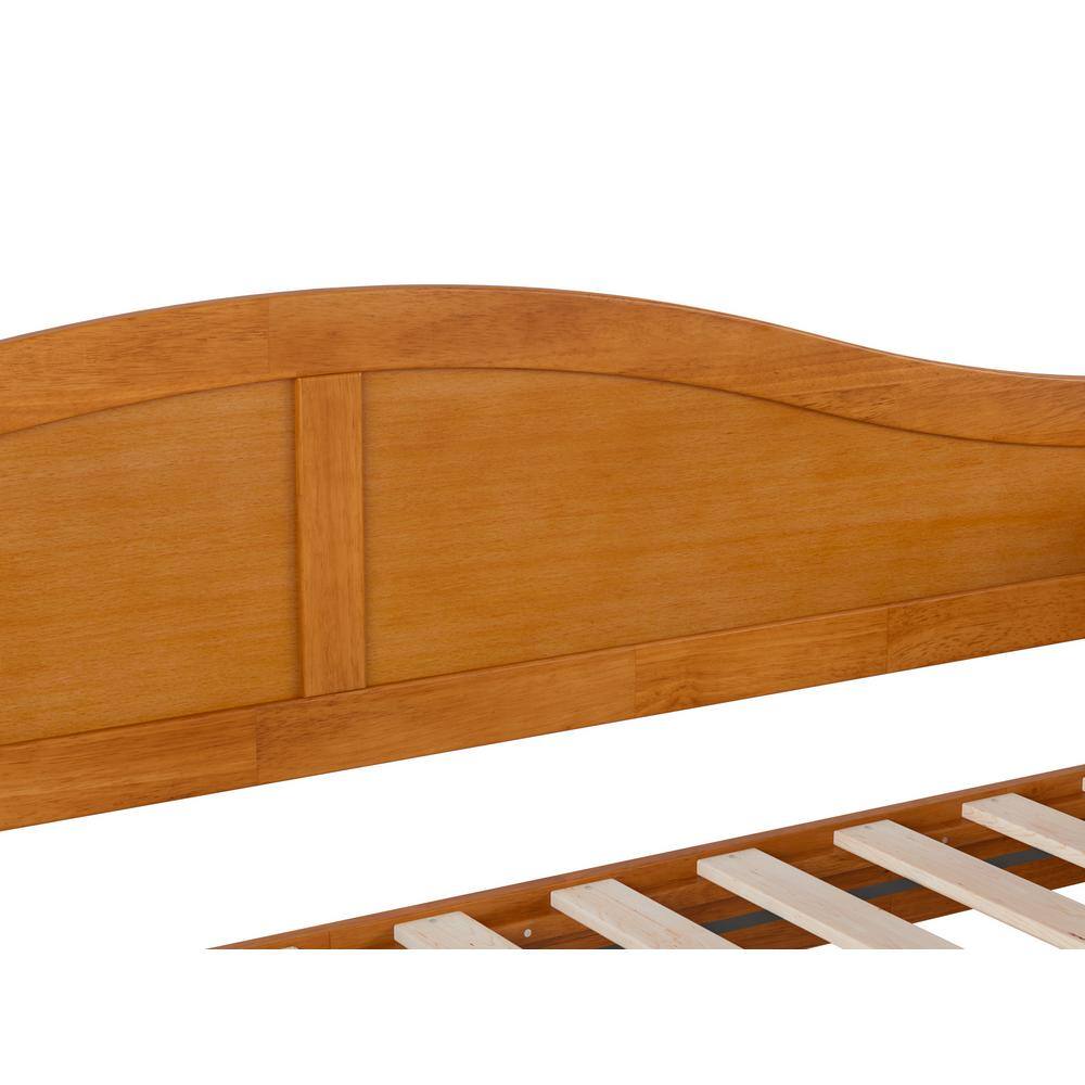 Acadia Light Toffee Twin Wood Daybed Frame with Drawer