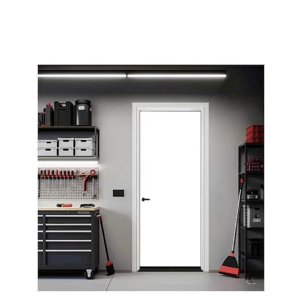 32 in. x 80 in. Primed Flush HB RHIS Composite 20 Min Fire-Rated House Garage Single Prehung Interior Door w/Blk Hinge