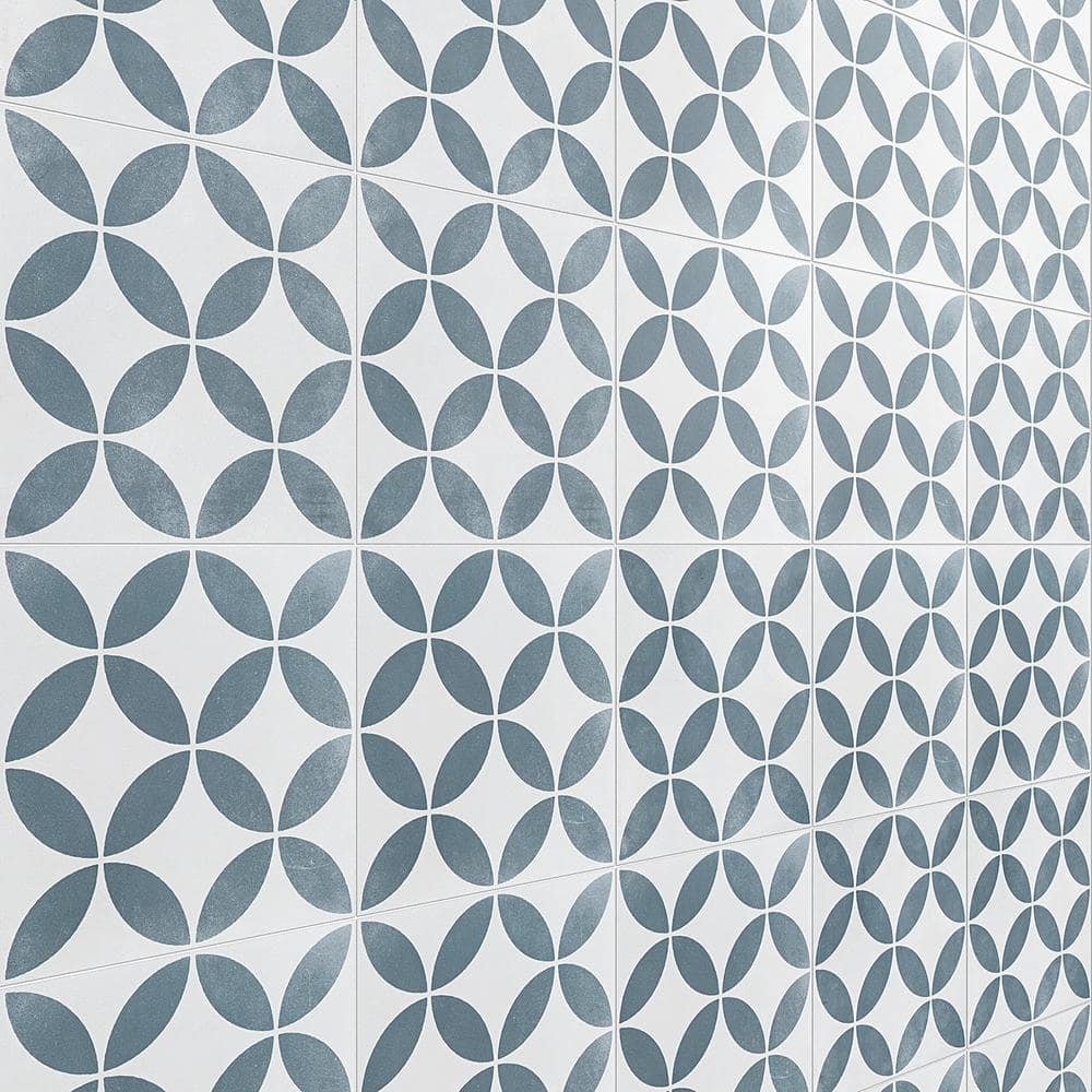 Agave 9" x 9" Matte Multicolor Porcelain Tile