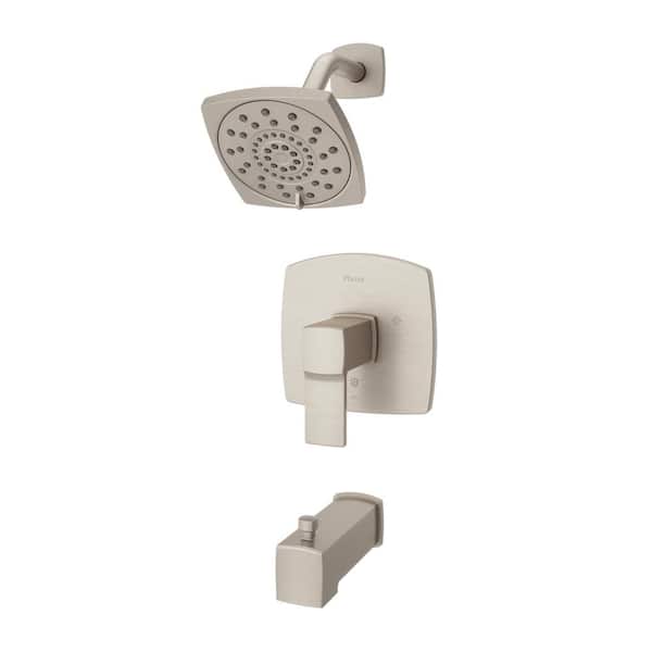 Pfister Deckard 1-Handle Tub and Shower Faucet Trim Kit in Brushed Nickel (Valve Not Included)