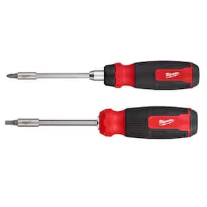 14-in-1 Ratcheting Multi-Bit Screwdriver with 14-in-1 Hex Multi-Bit Screwdriver (2-Piece)