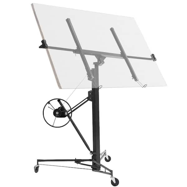 11 ft. Drywall Lift Panel, Drywall Panel Hoist Jack Lifter, Black
