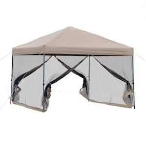 Solar LED Lights and Side Walls BACKYARD EXPRESSIONS PATIO · HOME · GARDEN Deluxe 10 x 10 Pop Up Canopy Tent