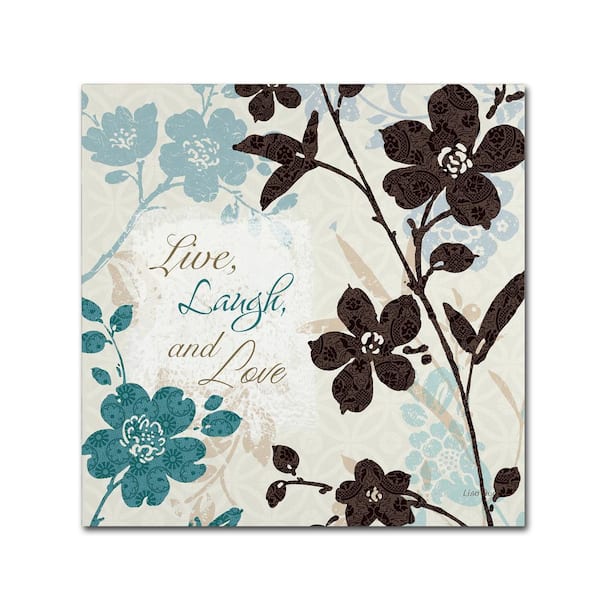 Trademark Fine Art 18 in. x 18 in. "Botanical Touch Quote II" by Lisa Audit Printed Canvas Wall Art