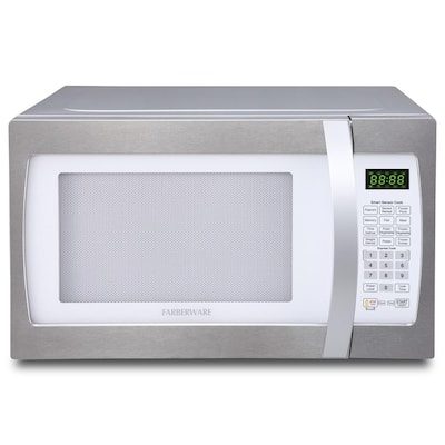 Magic Chef 1.0 cu. ft. Countertop Microwave in Stainless and Black with Air  Fryer MC110AMST - The Home Depot