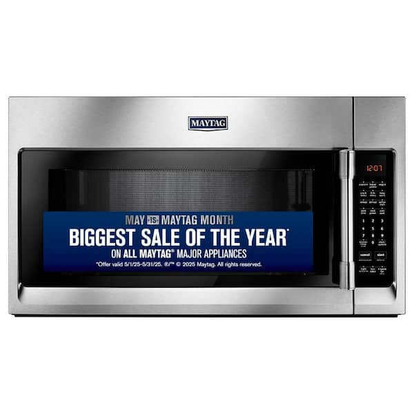 Maytag 2.1 cu. ft. Over the Range Microwave in Fingerprint Resistant Stainless Steel