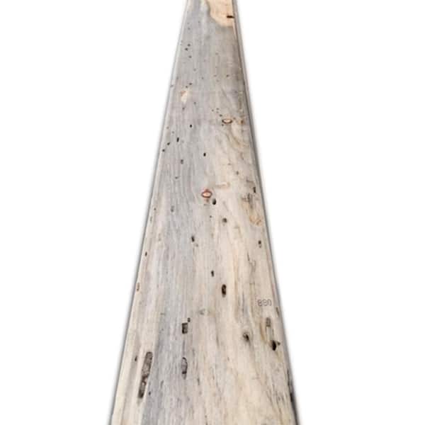 Unbranded 1 in. x 4 in. x 8 ft. S4S #3 and Better Blue Stain Pine Trim Weathered Barn Wood Boards