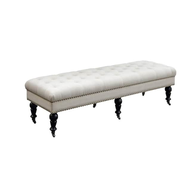 Linon Home Decor Isabelle Dark Espresso Mobile Bench