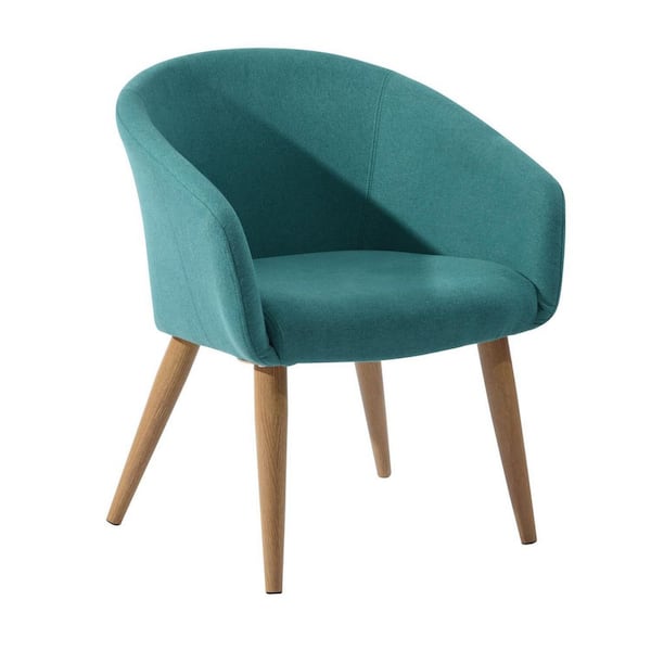 Homy Casa Aokelan Green Fabric Upholstered Arm Lesure Chair