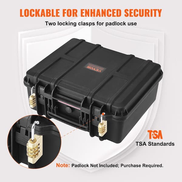 VEVOR Hard Pistol Cases 18.3 in. Black Backpack with Pre-Cut Lining, Waterproof and Dustproof Hard Gun Case for 6 Pistol YZSQHRN6ZQ19VFKE2V0-1018 - The Home Depot VEVOR Hard Pistol Cases 18.3 in. Black Backpack with Pre-Cut Lining, Waterproof and Dustproof Hard Gun Case for 6 Pistol YZSQHRN6ZQ19VFKE2V0-1018 - The Home Depot