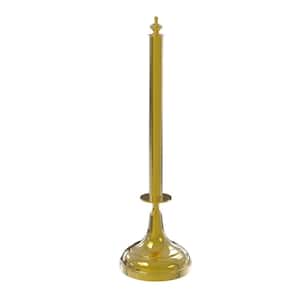 Traditional Counter Top Kitchen Paper Towel Holder in Polished Brass