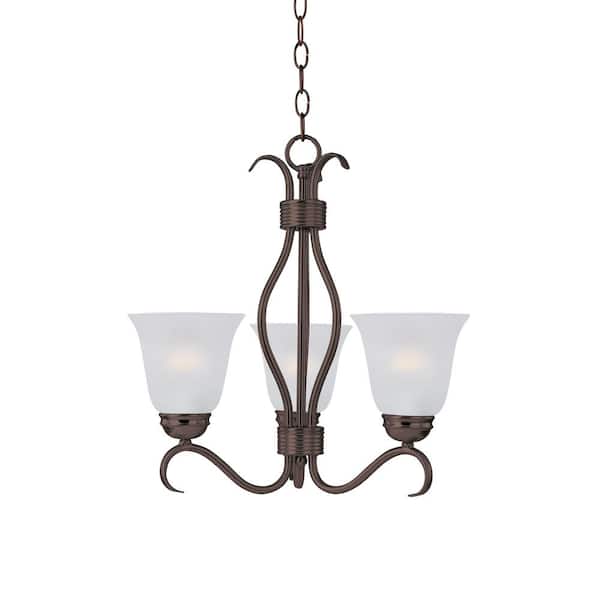 Maxim Lighting Basix 3-Light Gray Chandelier