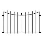 Empire/Westbrook 28.7 in. H x 46.2 in W Black Steel Decorative Fence Gate (2-Pack)
