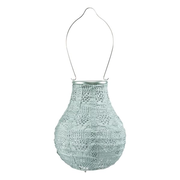 ALLSOP SOJI Stella Bulb Wave Solar LED Outdoor Chandelier- Gray