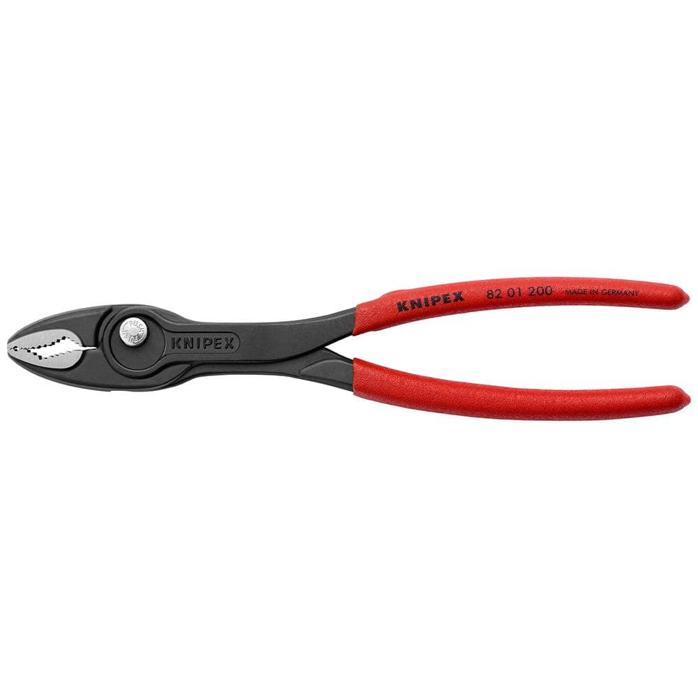 KNIPEX 8 in. TwinGrip Slip Joint Pliers 82 01 200 - The Home Depot