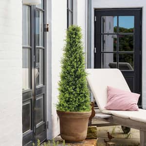 4 ft. Outdoor Artificial Boxwood Topiary Trees, Fake