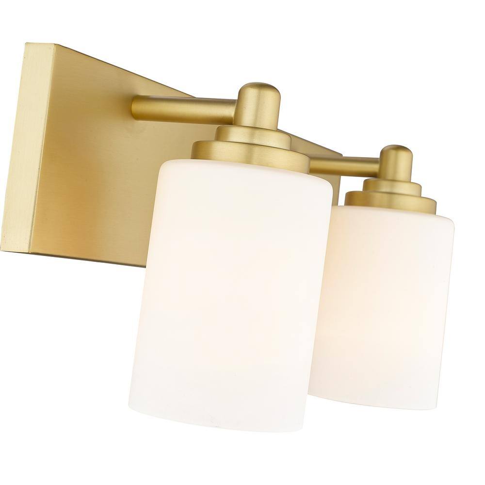 Soledad Brushed Gold 16.25" Jelly Jar Vanity Light