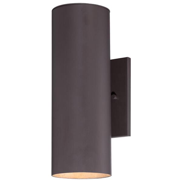 the great outdoors by Minka Lavery Skyline 2-Light Dorian Bronze Outdoor Wall Lantern Sconce