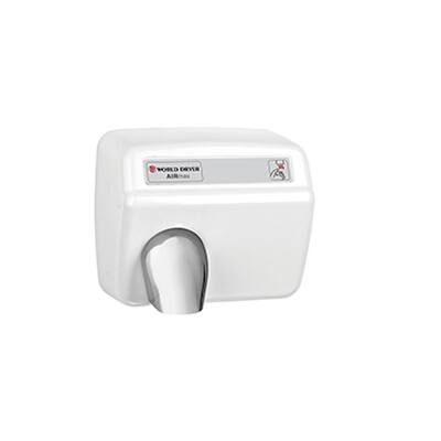 Airmax Electric Hand dryer, Heavy Duty, Automatic, Cast Iron, Surface Mount, ADA Compliant, 115V White Enamel