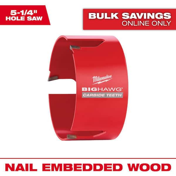 Milwaukee 5-1/4 in. Big Hawg Carbide Hole Saw 49-56-9270