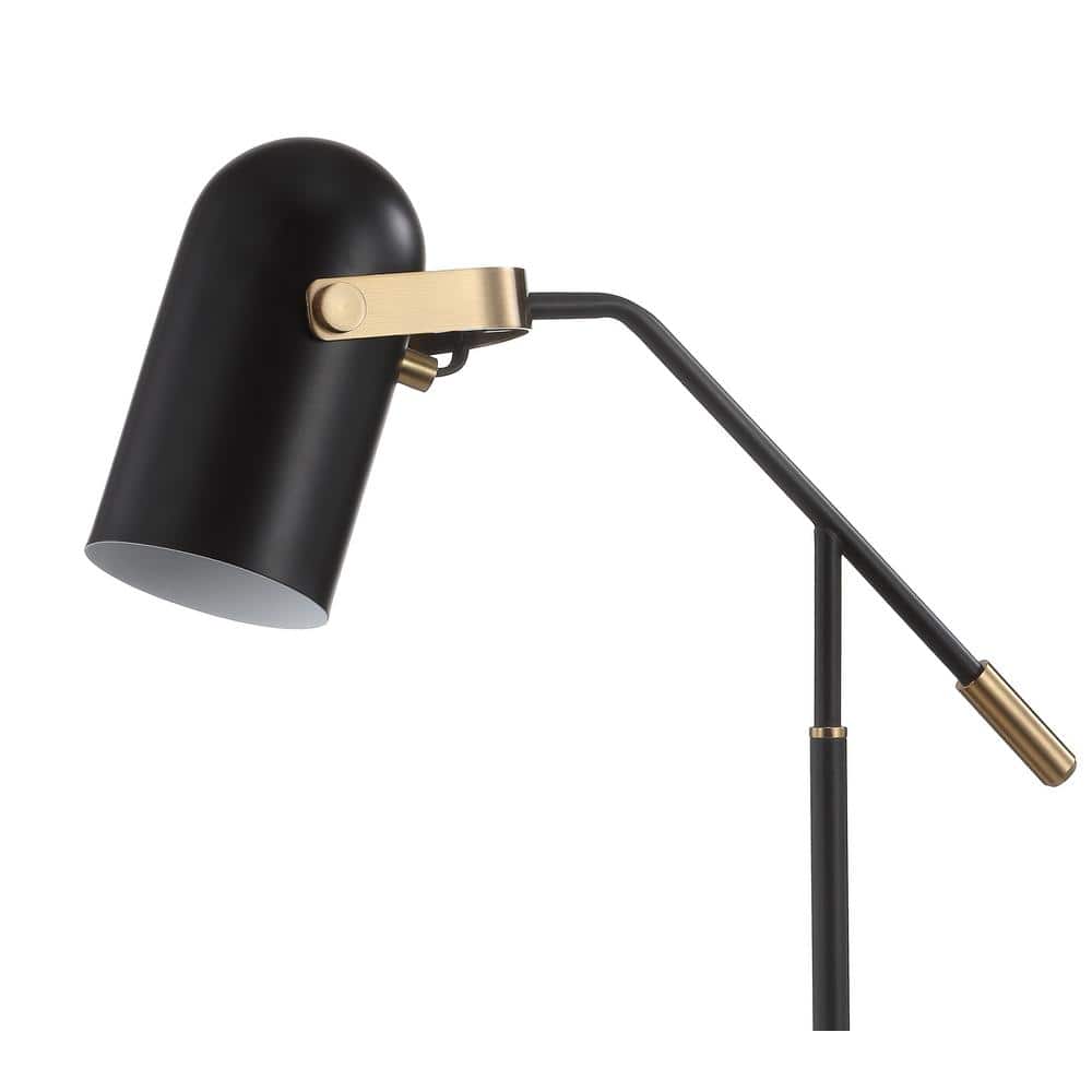Edison 19.25" Adjustable Black Metal LED Task Lamp with Satin Finish