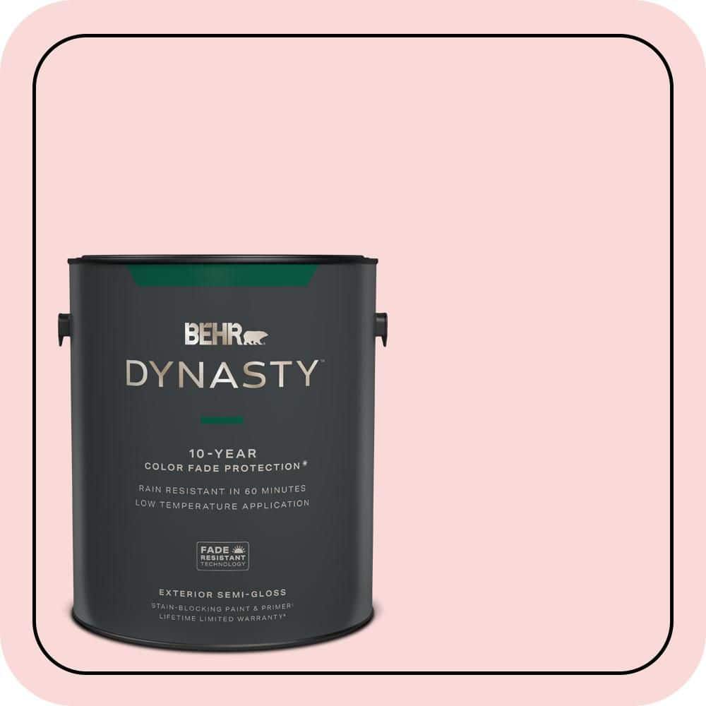 1 gal. #140A-2 Coy Pink Semi-Gloss Exterior Stain-Blocking Paint & Primer price history on PriceWatchPro