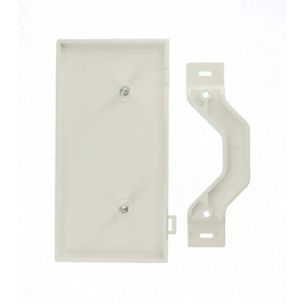 White 1-Gang Blank Sectional Wall Plate