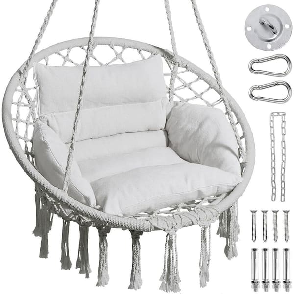 2.5 ft. Free Standing Hammock with Grey Matching Pillow