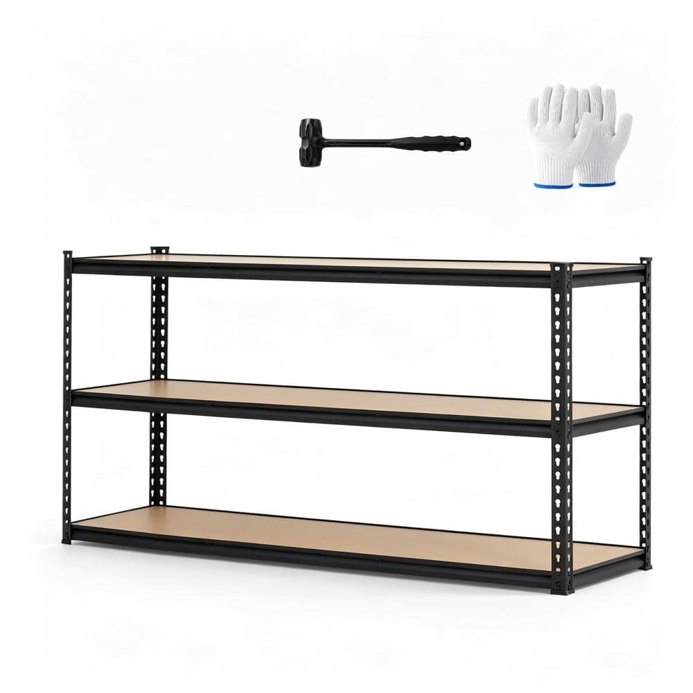 Heavy Dut Adjustable Metal Storage Shelving Carbon Steel Freestanding Rack, for Garage, Pantry, 150x45x91.2cm price history on PriceWatchPro