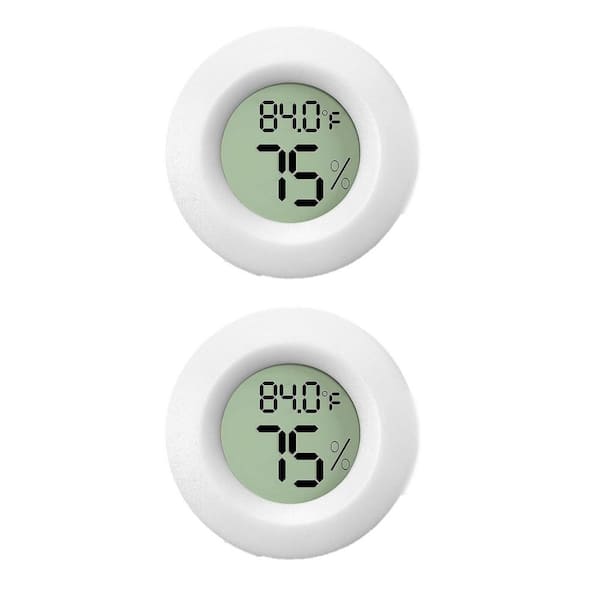 Digital Wireless Reptile Tank Thermometer Humidity Gauge Fast Accurate Display for Lizard Gecko Ball Python Set of 2