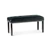 Steve Silver Westby Black Vinyl Dining Bench WB380BN - The Home Depot