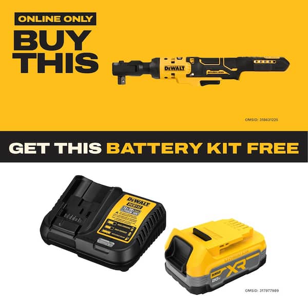 ATOMIC 20V MAX Cordless 1/2 in. Ratchet (Tool Only)