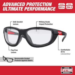 Details about   BHTOP Safety Glasses Protective Eye Wear 011 Clear Lens Anti-Fog Goggles Scratch 